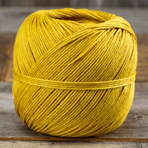 Image of a ball of yellow hemp rope